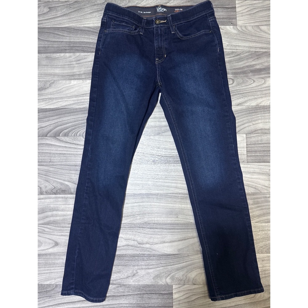 Urban Pipeline Mens Slim Straight Dark Wash UltraFlex Elite Jeans 31x30